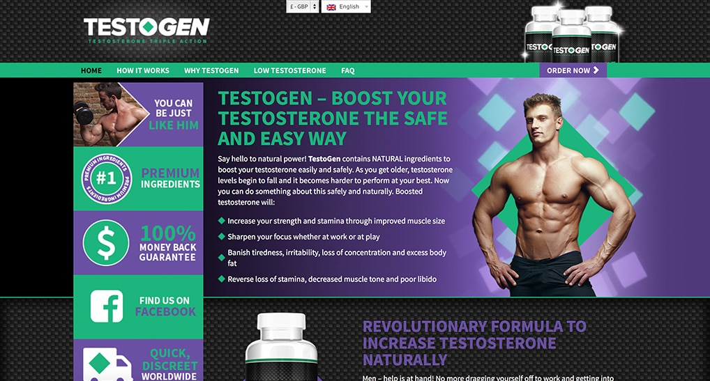 Testogen - Natural Testosterone Booster - Official Website