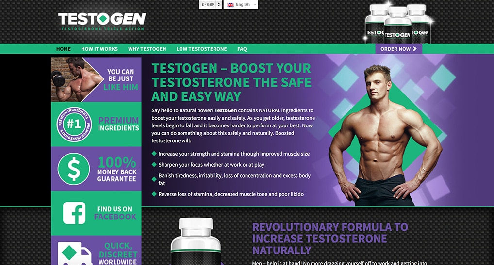 Testogen Review - Product Screenshot