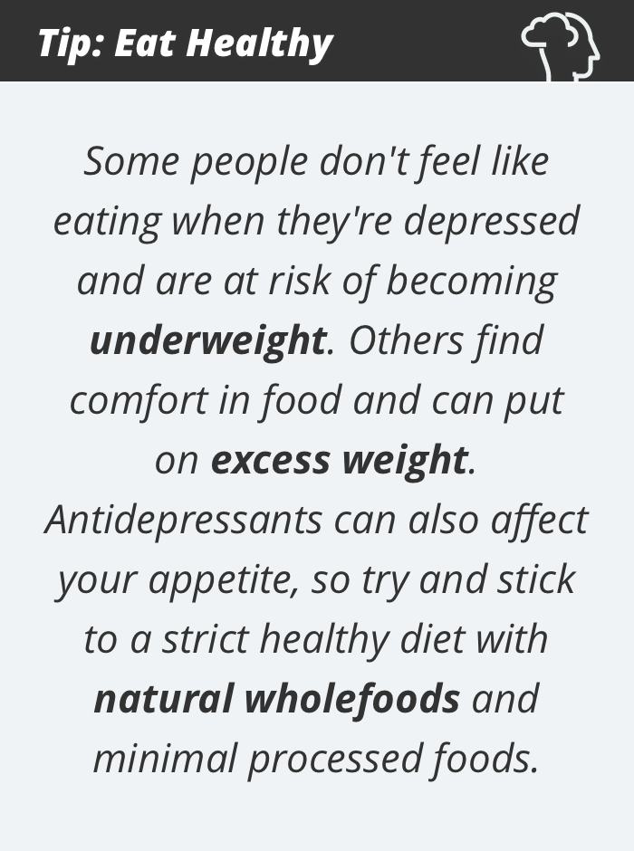 Depression tip #4: Eat healthy