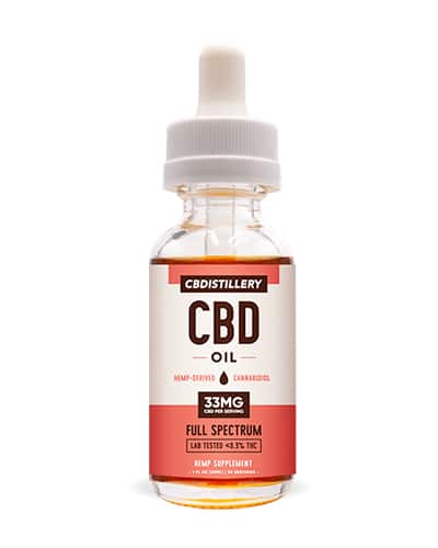 Product photo of CBDistillery tincture oil.