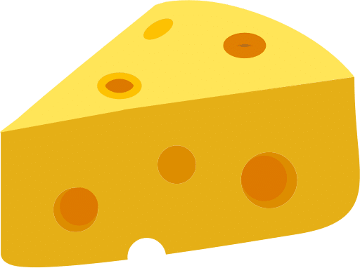 Illustration of a block of cheese